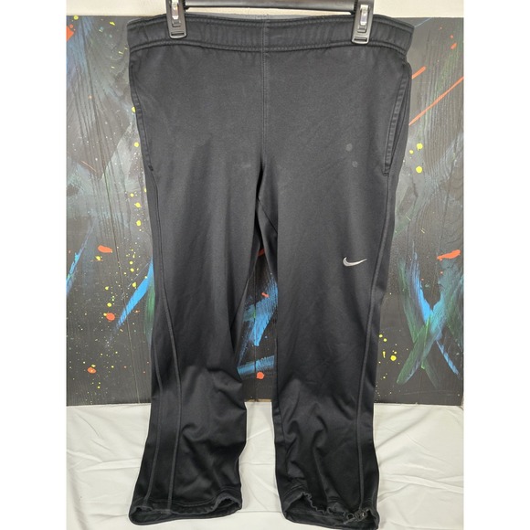 Mens Small Black Nike Therma Fit Pants 379431-010 - Picture 1 of 9